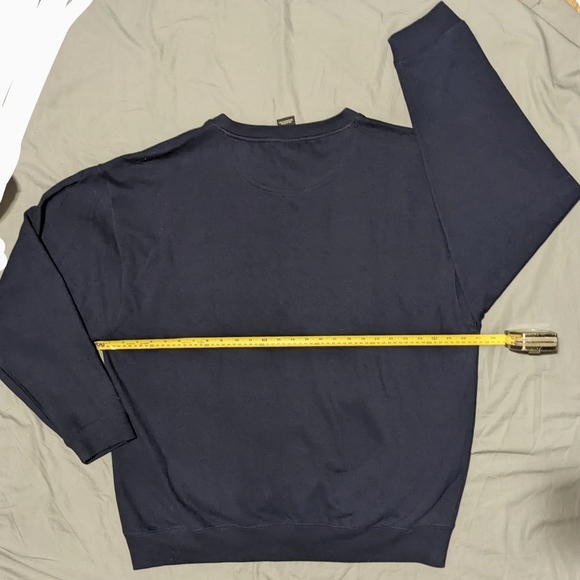 Navy Blue Sweatshirt Embroidered "Islanders" in Orange 2XL - Picture 4 of 5